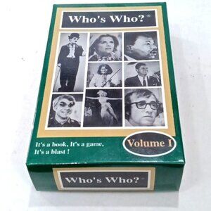 Vintage Who's Who? Volume 1‎ Biography / Trivia Game Angar International 1995
